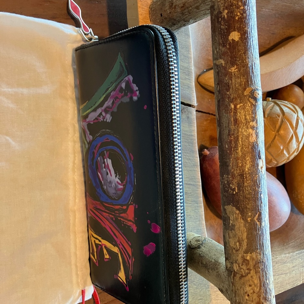 Christian Louboutin Multicolor Love Zip Wallet - Picture 3 of 15